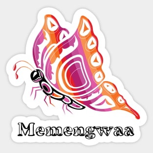 Memengwaa (Butterfly) Lesbian Pride Sticker